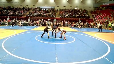 88 lbs Semifinal - Easton Graham, Owasso Takedown Club vs Ayden Ruhe, Highlander Youth