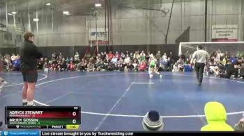 90 lbs Quarterfinals (8 Team) - Adryck Stewart, Nebraska Black vs Brody Gossen, South Dakota Storm