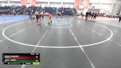 285 lbs Cons. Round 4 - Josh Lanka, RIT vs Zach Vasquez, Norwich