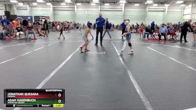 75 lbs Quarterfinal - Adam Hagenbuch, American Dream vs Jonathan Quesada, Fisheye