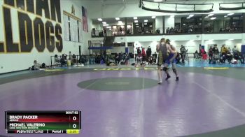 141 lbs Cons. Round 3 - Michael Valerino, Case Western Reserve vs Brady Packer, Adrian