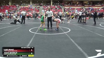 70 lbs Cons. Round 1 - Easton Mitchell, Wichita Wrestling Club vs Connor Koelling, TEAM CENTRAL