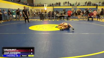 106 lbs Round 4 - Carlson Britt, Columbus Wrestling Club vs Chase Dannenberg, Wichita Training Center