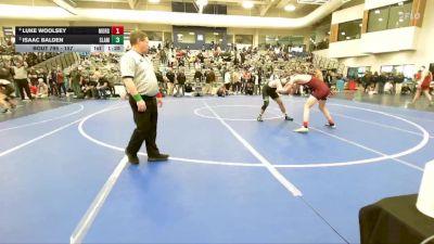 157 lbs Quarterfinal - Isaac Balden, Slam vs Luke Woolsey, Morgan