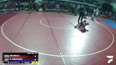 70 lbs Quarterfinal - Ezra Archibald, Oregon vs Ezra R. Fernandez, Idaho