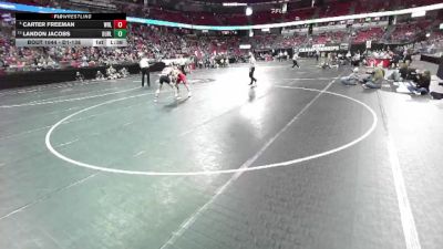 D1-138 lbs Champ. Round 1 - Landon Jacobs, Burlington vs Carter Freeman, Wisconsin Rapids Lincoln