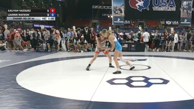115 lbs Champ. Rd Of 64 - Aaliyah Vazquez, Illinois vs Lauren Watson, Iowa