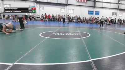 125 lbs Round 5 (6 Team) - Clayton Chapman, BELIEVE TO ACHEIVE vs Tate Goodson, GREAT BRIDGE WRESTLING CLUB