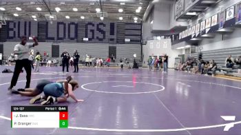 124-137 lbs Quarterfinal - Josiah Bass, Hobart Wrestling Club vs Peter Dranger, Chesterton Wrestling Club