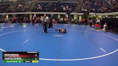 60 lbs Quarterfinal - Gavin Boehlke, No Nonsense Wrestling vs Maximus Mauritz, Pursuit Wrestling Minnesota