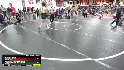 138 lbs Quarterfinal - Zach Bond, Simi Valley vs Michael Hernandez, Santa Fe