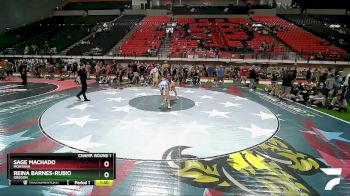 135 lbs Cons. Semi - Sage Machado, Montana vs Reina Barnes-Rubio, Oregon