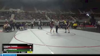 126 lbs Cons. Round 2 - Lyndsay Thomas, Ganado vs Neve Barragan, Mesa