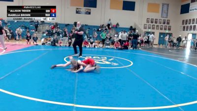 75 lbs Champ. Round 1 - Allison Tieken, East Idaho Elite Wrestling Club vs Isabella Brown, Team Real Life Wrestling