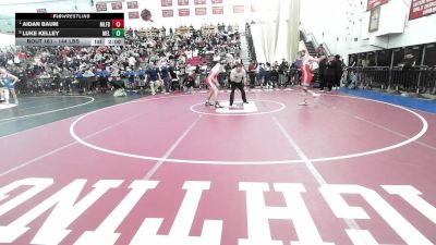 144 lbs Quarterfinal - Aidan Baum, Milford vs Luke Kelley, Melrose