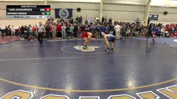 118 lbs Champ. Round 1 - Luke Afanasewicz, Chaminade vs Antonio Grossi, St. Joseph, Sea