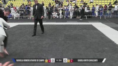 Isabela Brito Cavalcanti vs RAFAELLA ROMERO ATHAYDE DE CAMPO 2026 CBJJE International BJJ Championships