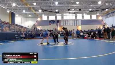 235 lbs 7th Place Match - Caileigh Nichols, Starkville High School Girls vs Jaelyn Elgin, North Pontotoc High School