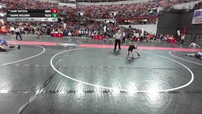 80 lbs Champ. Round 2 - Hawk Nolden, Pardeeville Boys Club Youth Wrestling vs Liam Tafoya, Milton Monsters Wrestling Club