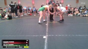 138 lbs Semis & 1st Wrestleback (8 Team) - Rylan Hansen, Nebraska Queens Of The Corn 3 vs Maddie Morris, Badbass