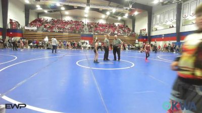 61 lbs Rr Rnd 1 - Easton Klinglesmith, Perry Wrestling Academy vs Hudson Massara, Barnsdall Youth Wrestling