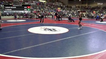 4A 113 lbs Quarterfinal - Logan Wilson, Pottsville vs Jj Reade, Bauxite High School