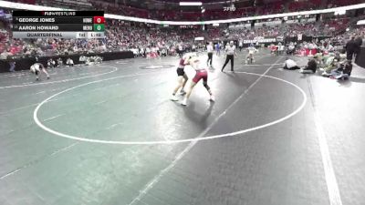 D1-138 lbs Quarterfinal - George Jones, Homestead vs Aaron Howard, Menomonie