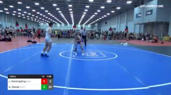 138 lbs Rr Rnd 2 - Josh Maningding, Ragin Raisins Pink vs Anson Dewar, Doughboy Black