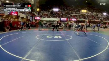 G - 135 lbs Cons. Round 4 - Emerson Eckhardt, Billings Senior High School Girls vs Kaylee Orcutt, Custer Co. (Miles City) Girls