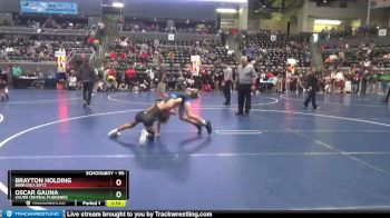 95 lbs Quarterfinal - Oscar Gauna, South Central Punishers vs Brayton Holding, Nebraska Boyz