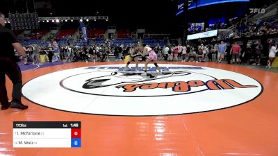 170 lbs Quarters - Isabella Mcfarlane, FL vs Miley Walz, IA