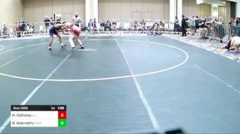 132 lbs Quarterfinal - Nate Galloway, All In Wr Ac vs Blake Abernathy, Nakamura Wrestling