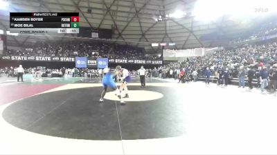 Boys 4A 215 lbs Cons. Round 2 - Kamden Boyer, Pasco vs Moe Bilal, Bothell