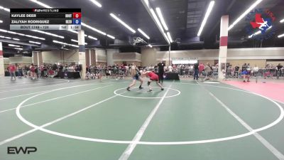 120 lbs Semifinal - Kaylee Deer, Southern Style Wrestling Club vs Zaliyah Rodriguez, ReZults Wrestling