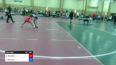 94 lbs Rr Rnd 1 - Addison Neufeld, Unattached vs Jada Serrano, Florida Phoenix