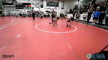 49 lbs Quarterfinal - Kainen Hunter, Vian Wrestling Club vs Daxton Moore, Black Fox Wrestling Club