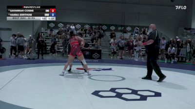 62 kg Cons. Sub-semis - SaVannah Cosme, SOUTHWEST WRESTLING CLUB vs Hanna Errthum, USOPTC Women's Resident Freestyle Program