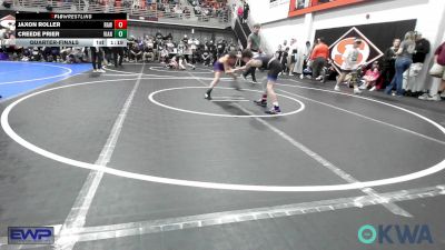 80 lbs Quarterfinal - Jaxon Roller, Raw Wrestling Club vs Creede Prier, Vian Wrestling Club