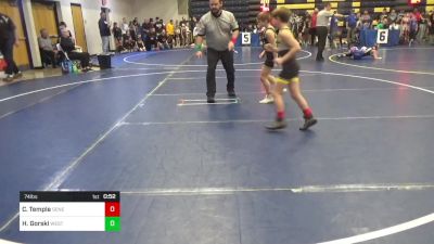 74 lbs Consy 3 - Carter Temple, Seneca Valley vs Hank Gorski, Westshore