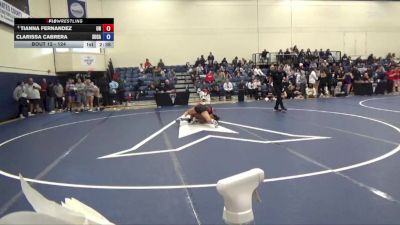 124 lbs Champ. Round 1 - Tianna Fernandez, Unattached vs Clarissa Cabrera, Simpson University (CA)