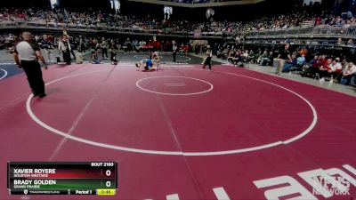 6A 138 lbs Cons. Round 1 - Xavier Royere, Houston Westside vs Brady Golden, Grand Prairie