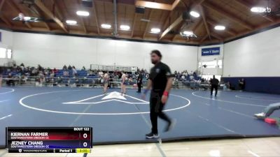 180 lbs Cons. Round 3 - Jezney Chang, Southwestern Oregon CC vs Kiernan Farmer, Southwestern Oregon CC