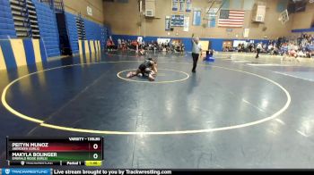 135lbs Champ. Round 2 - Makyla Bolinger, Emerald Ridge (Girls) vs Peityn Munoz, Aberdeen (Girls)
