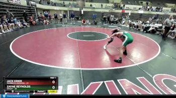 126 lbs Quarterfinals (8 Team) - Jack Krier, Zumbrota-Mazeppa vs Zayne Reynolds, Staley