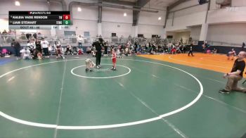 48 lbs Cons. Round 2 - Liam Stewart, Texas Elite Wrestling Club vs Kaleia Vade Rendon, Takedown-City Wrestling