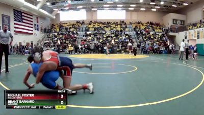 150 lbs 7th Place Match - Michael Foster, VALLEY FORGE vs Brant Barnard, WOOSTER