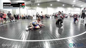 73 lbs Semifinal - Liam Dyches, Bartlesville Wrestling Club vs Braydon Lopez, Team Tulsa Wrestling Club