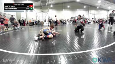 73 lbs Semifinal - Liam Dyches, Bartlesville Wrestling Club vs Braydon Lopez, Team Tulsa Wrestling Club