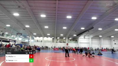 103 lbs Quarterfinal - Daniel Molla, Red Roots WC vs Blake Venza, Team Tugman