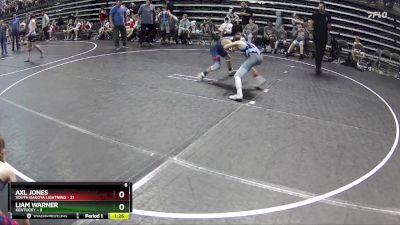 85 lbs Semis & 1st Wrestleback (8 Team) - Axl Jones, South Dakota Lightning vs Liam Warner, Kentucky